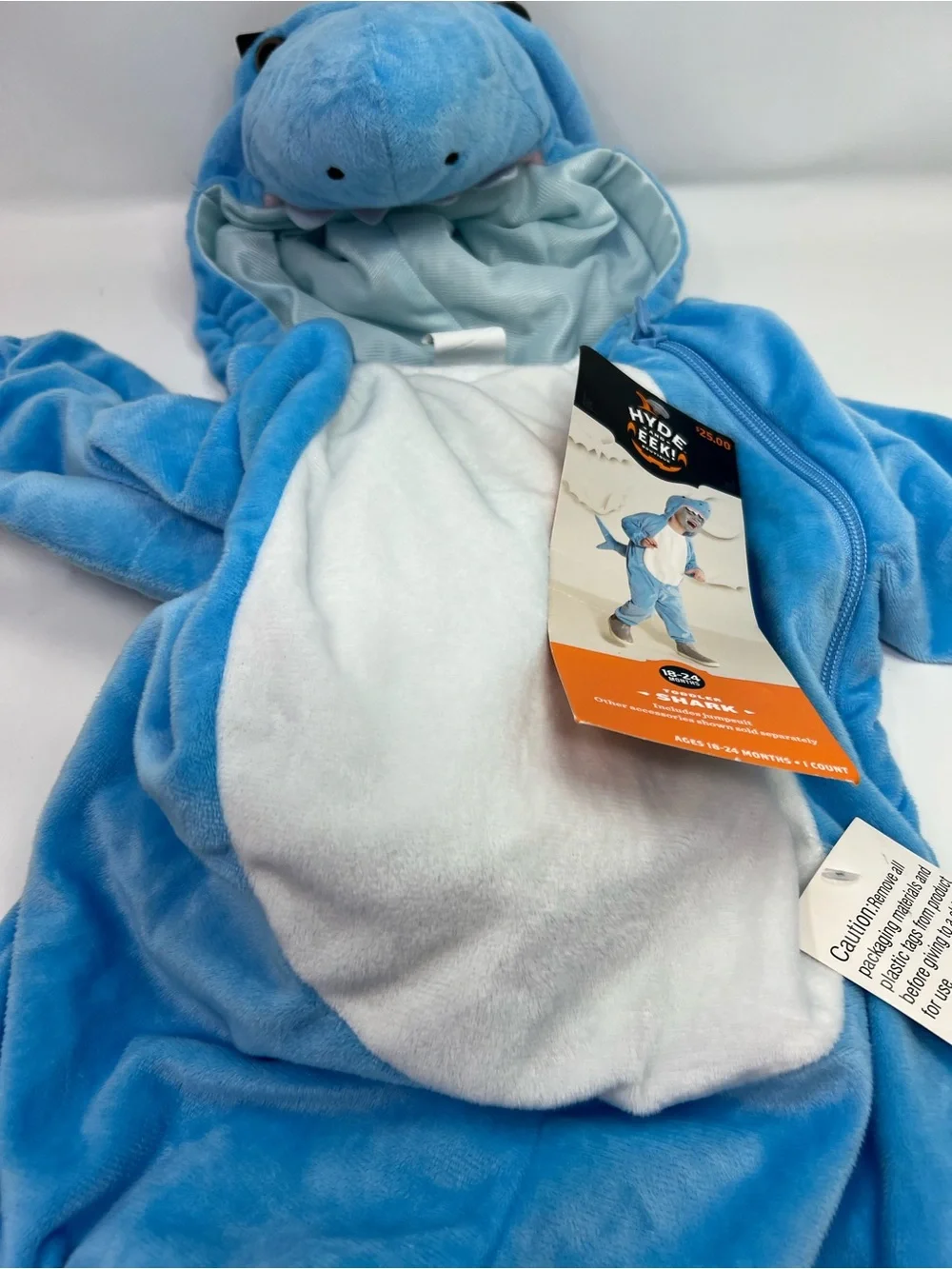 Toddler Shark Halloween Costume Jumpsuit 18-24M Hyde & EEK! Boutique New